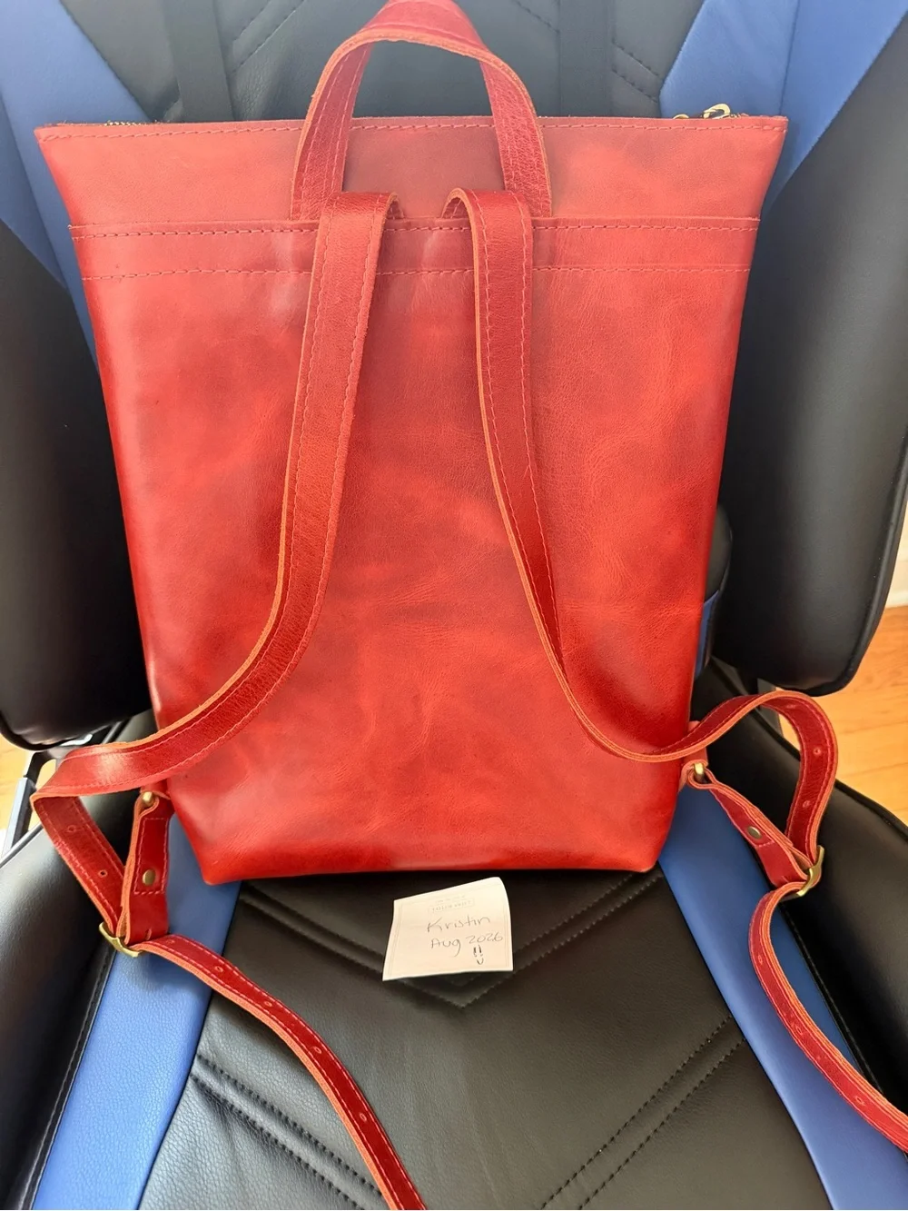 Portland leather goods laptop bag
